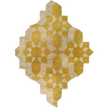 Mosaic House Moroccan tile Dazzle 16-14 Gold Natural, Unglazed, Terracotta  zellige, mosaic, zellij, field, pattern, glaze, intricate, classic 